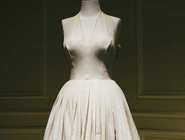 white dress on mannequin